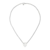 Thumbnail Image 1 of Gucci Trademark Sterling Silver Heart Shaped Pendant Necklace