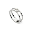 Thumbnail Image 0 of Gucci Interlocking Sterling Silver Ring (Size K-L)