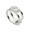 Thumbnail Image 1 of Gucci Interlocking Sterling Silver Large Ring (Size Q)