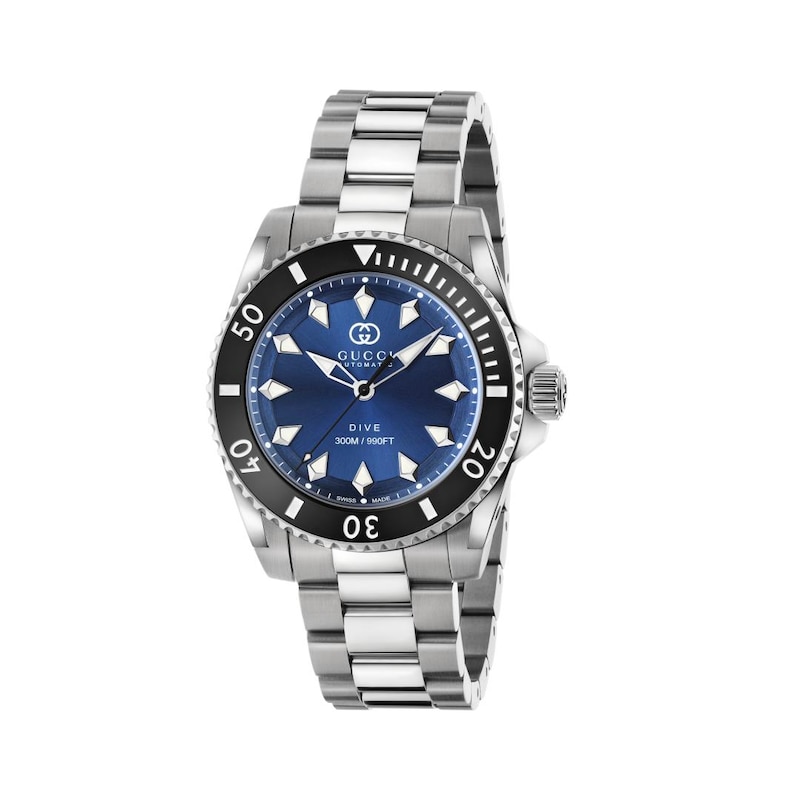 Gucci Dive Blue Dial & Stainless Steel Bracelet Watch
