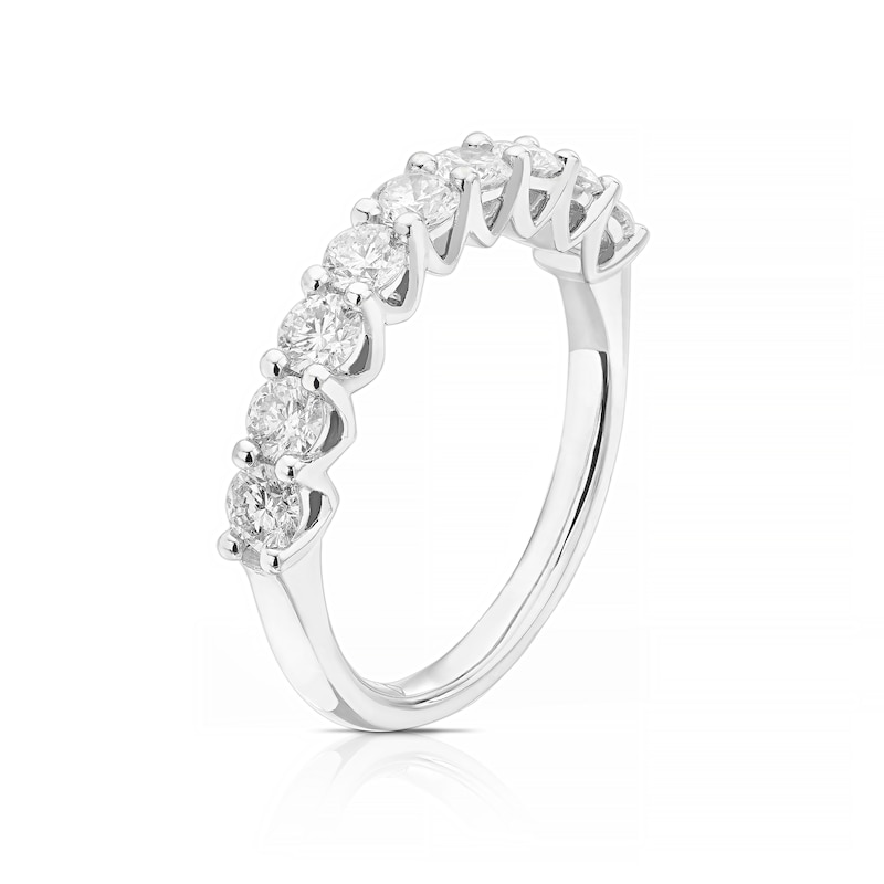 Origin Platinum 1ct Diamond 9 Stone Eternity Ring