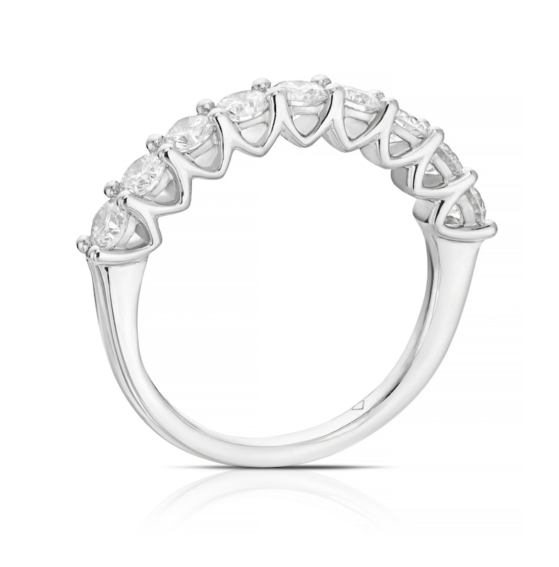 Origin Platinum 1ct Diamond 9 Stone Eternity Ring