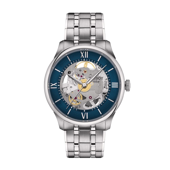 Tissot Chemin Des Tourelles Squelette Skeleton Dial Bracelet