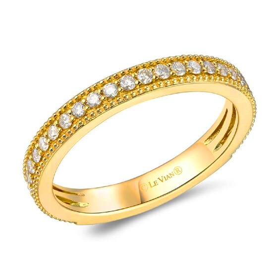 Le Vian 14ct Yellow Gold 0.30ct Diamond Pave Eternity Ring