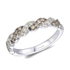 Thumbnail Image 1 of Le Vian 14ct White Gold 0.50ct Chocolate & Nude Diamond Twisted Eternity Ring