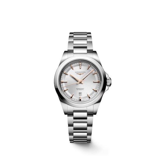 Women's Longines Conquest Stainless Steel Bracelet Watch