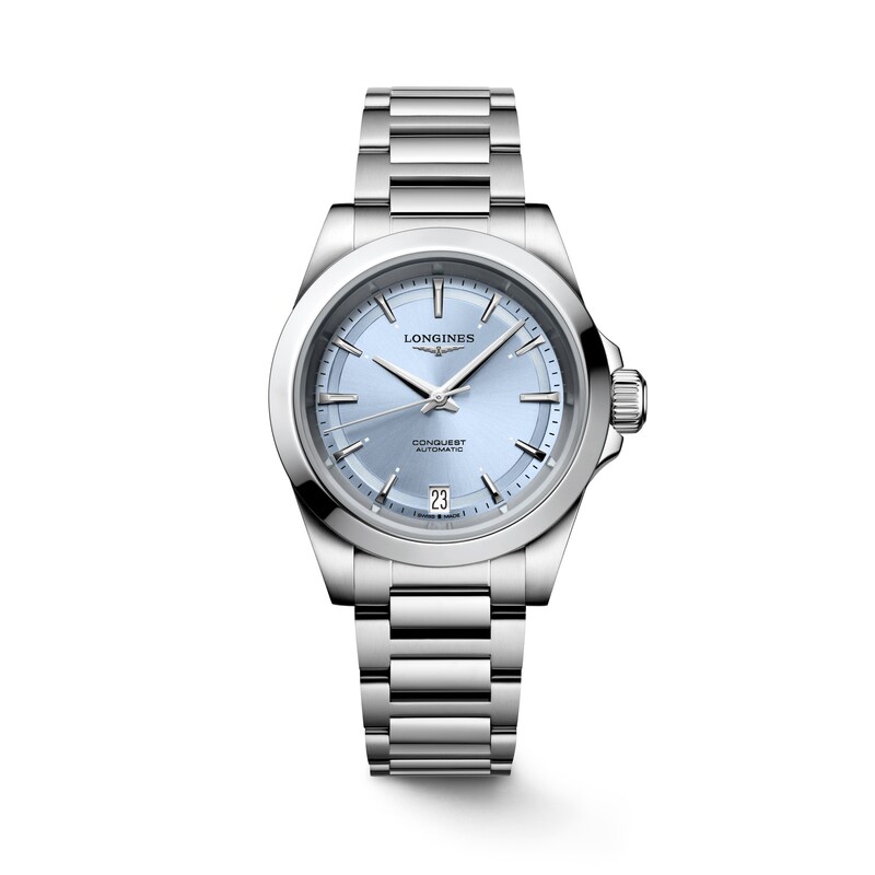 Main Image 1 of Longines Conquest Ladies' Blue Dial Stainless Steel Bracelet Watch