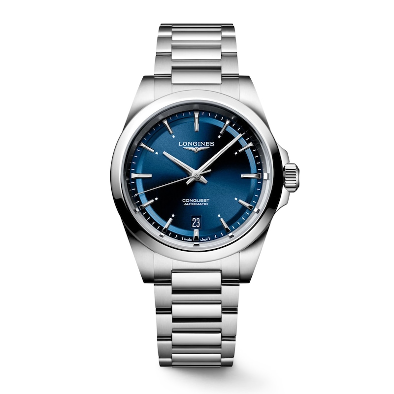 Longines Conquest Men's Blue Dial & Stainless Steel Bracelet Watch