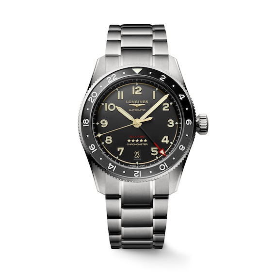 Longines Spirit Zulu Dark Grey Dial & Titanium Bracelet Watch