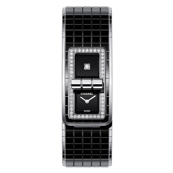 CHANEL Code Coco Ladies Steel Diamond Set Bracelet Watch