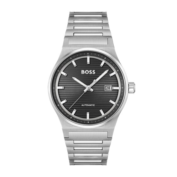 Men's Boss Candor Automatic Black Dial & Stainless Steel Watch