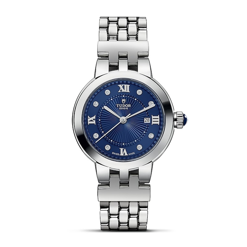 Tudor Clair De Rose Ladies' 30mm Diamond & Stainless Steel Bracelet Watch