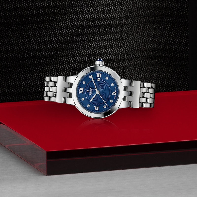 Tudor Clair De Rose Ladies' 30mm Diamond & Stainless Steel Bracelet Watch