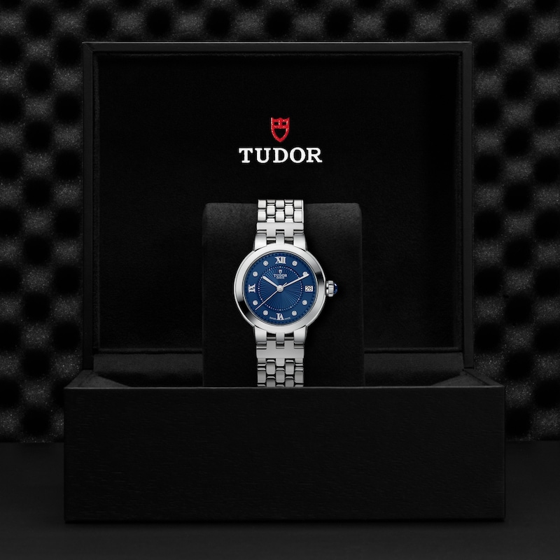 Tudor Clair De Rose Ladies' 34mm Diamond & Stainless Steel Bracelet Watch