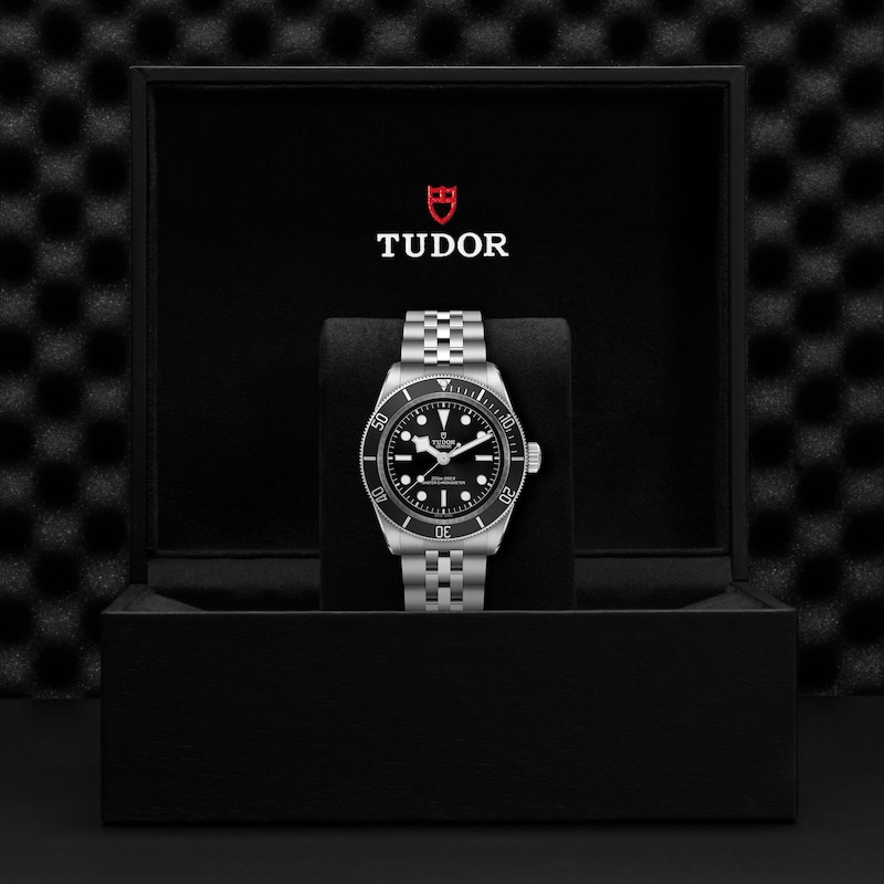 Tudor Black Bay Men's Black Dial & Stainless Steel Bracelet Watch