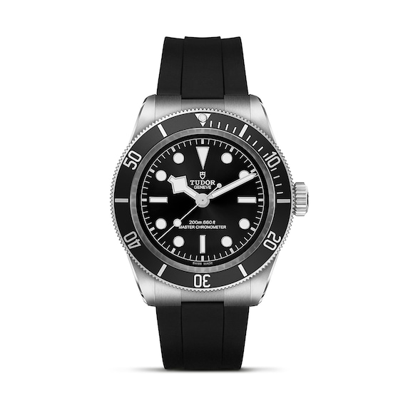 Men's Tudor Black Bay Black Rubber Strap Watch