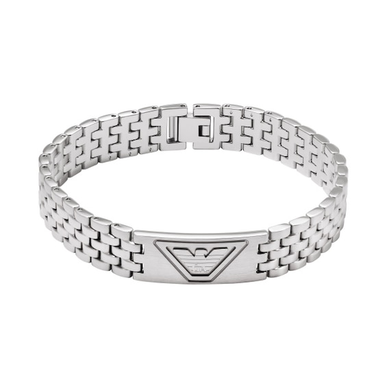 Men's Emporio Armani Stainless Steel Id Link Bracelet