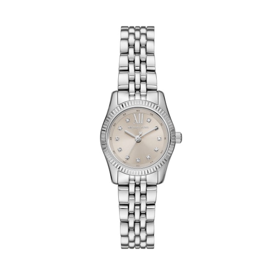 Women's Michael Kors Lexington Oyster Dial & Stainless Steel Watch