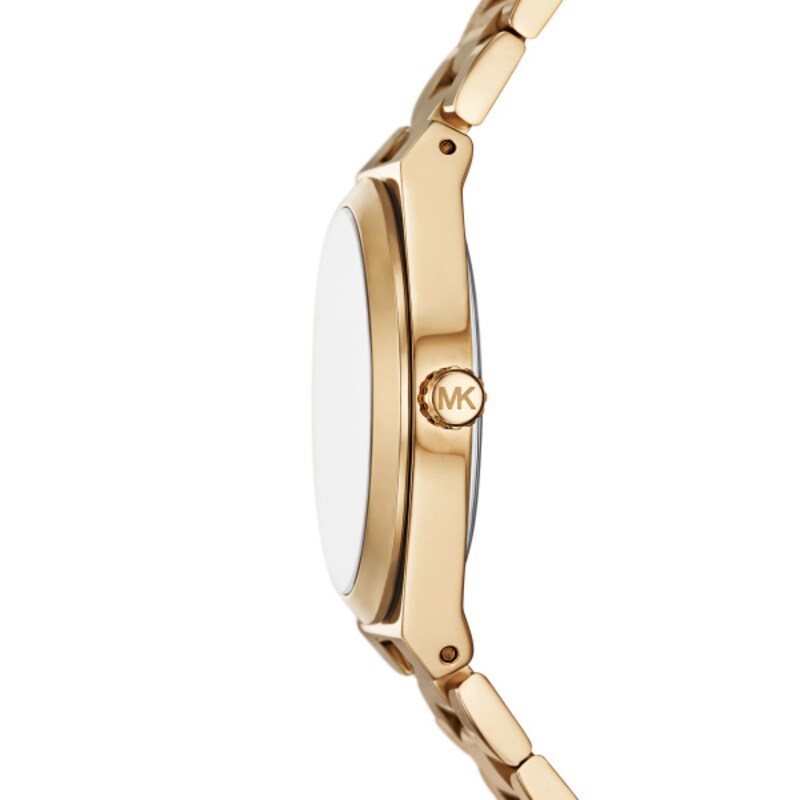 Main Image 3 of Michael Kors Lennox Ladies' Cheetah Print Dial & Gold Tone Bracelet Watch