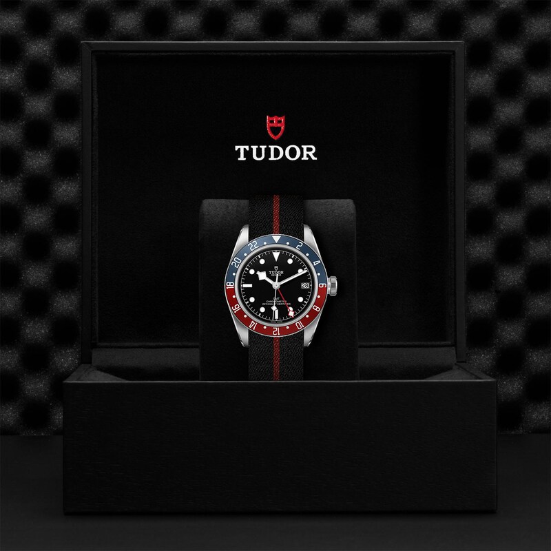 Tudor Black Bay Gmt Men's Stainless Steel Fabric Strap Watch