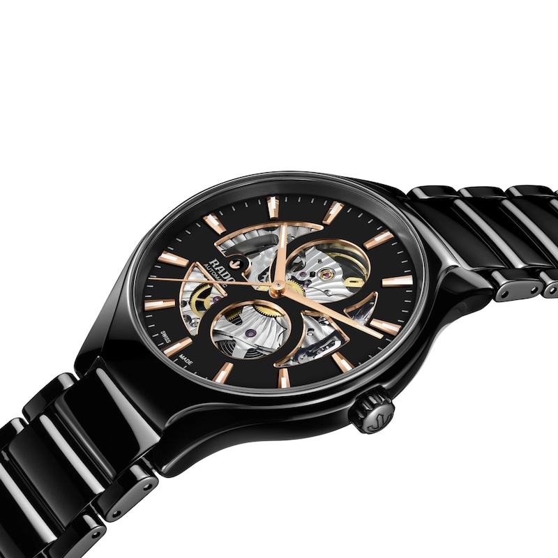 Main Image 2 of Rado True Square Automatic Open Heart Black Bracelet Watch
