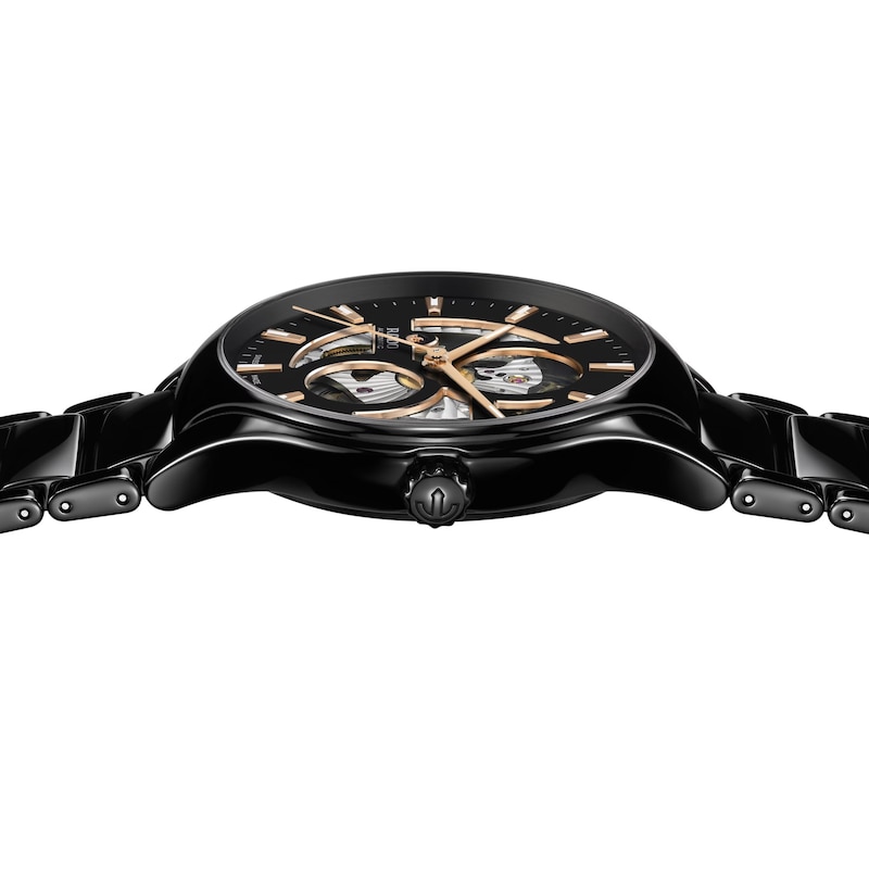 Main Image 3 of Rado True Square Automatic Open Heart Black Bracelet Watch