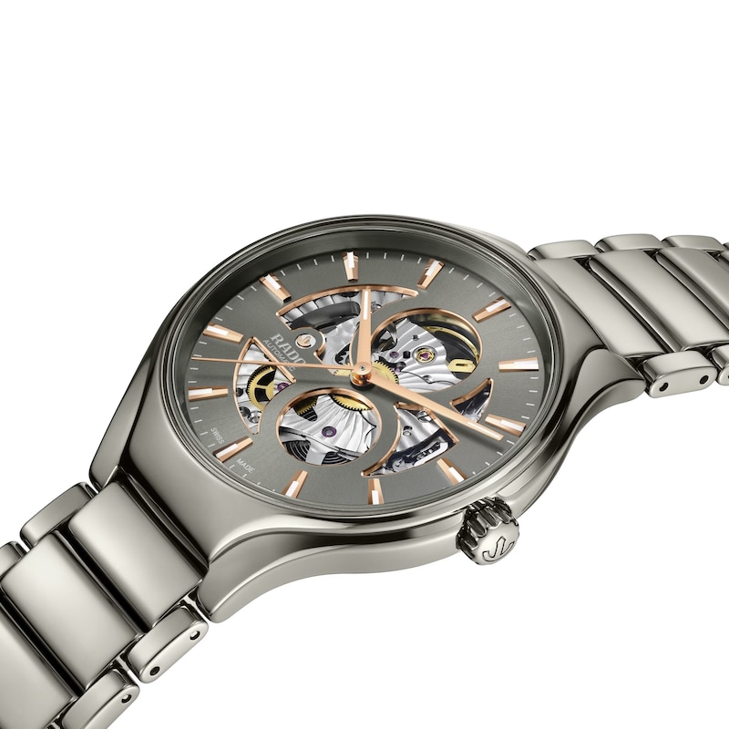 Main Image 2 of Rado True Square Automatic Open Heart Grey Bracelet Watch
