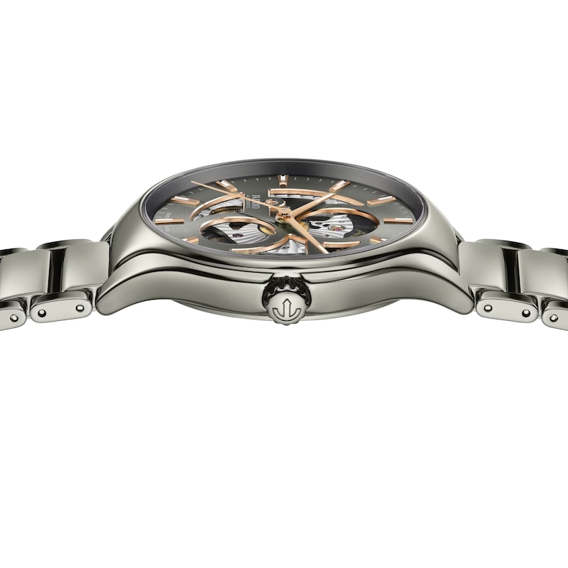 Main Image 3 of Rado True Square Automatic Open Heart Grey Bracelet Watch