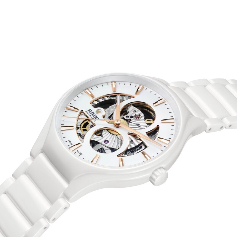Main Image 2 of Rado True Square Automatic Open Heart White Bracelet Watch