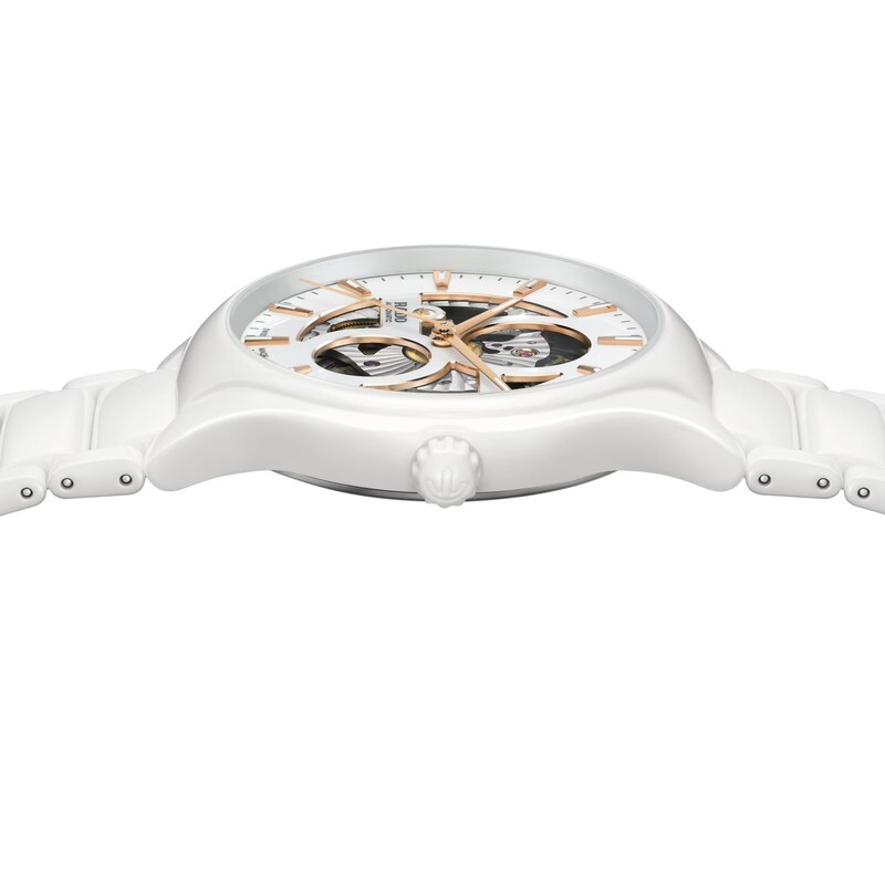 Main Image 3 of Rado True Square Automatic Open Heart White Bracelet Watch