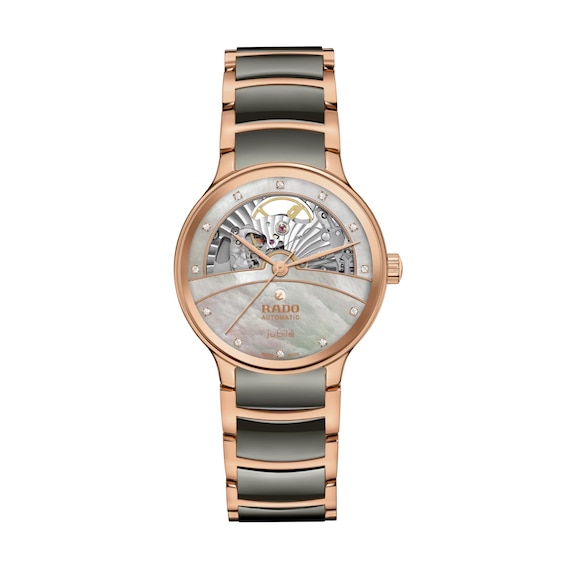 Rado Centrix Automatic Diamond and MOP Open Heart Dial Brace