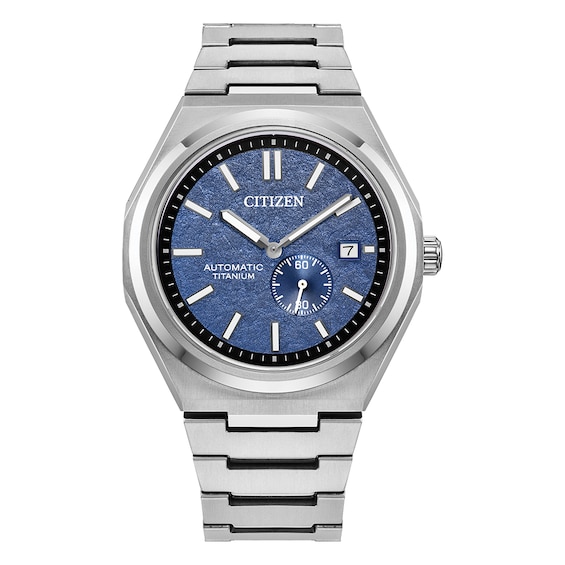 Citizen Zenshin Super Titanium Men's Blue Dial & Titanium Watch