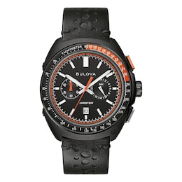 Bulova Racing Men's Chronograph Black Strap Watch