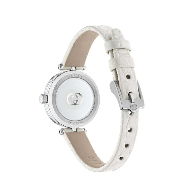 Main Image 2 of Gucci Model 2000 White Leather Strap Watch