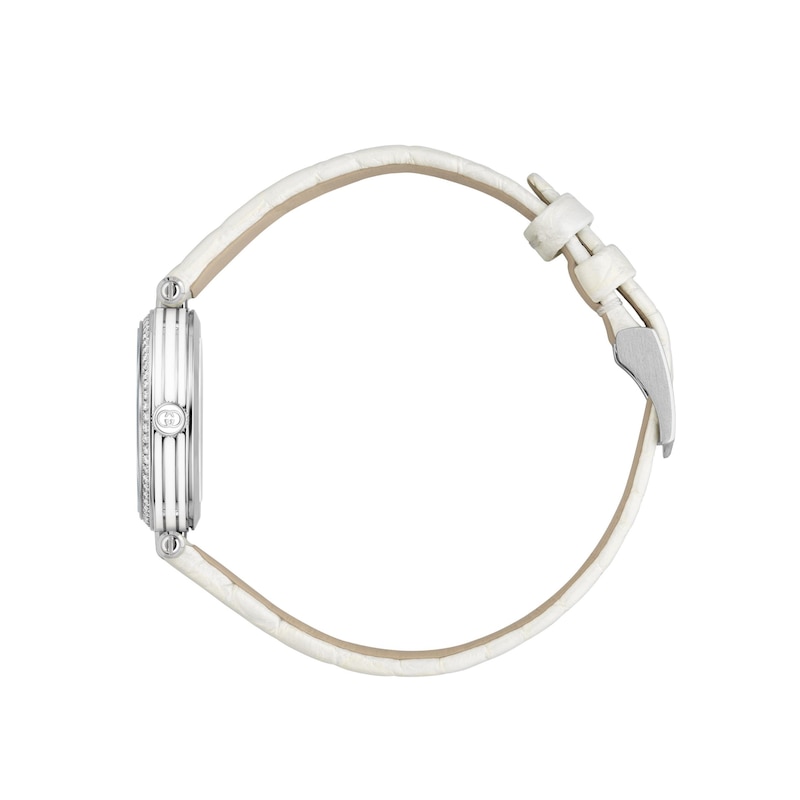 Main Image 3 of Gucci Model 2000 White Leather Strap Watch