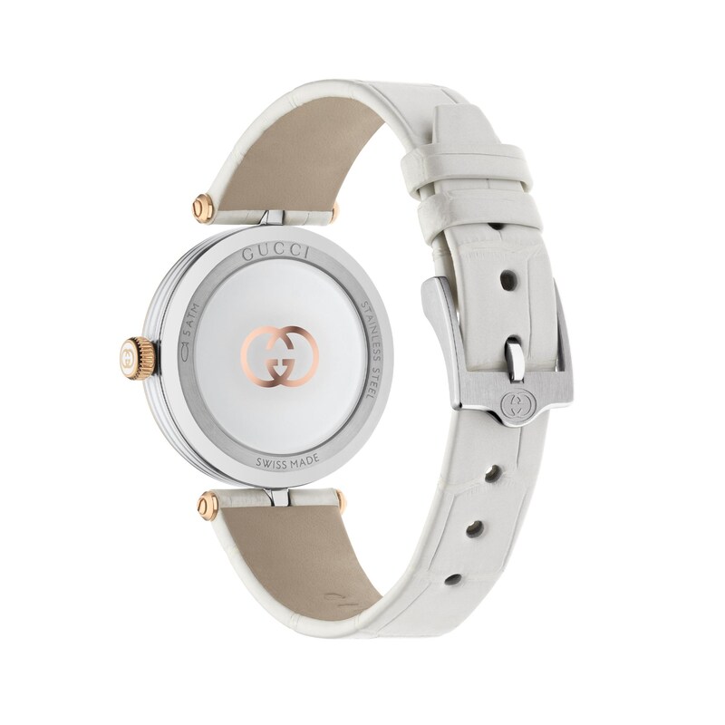 Main Image 2 of Gucci Model 2000 White Leather Strap Watch