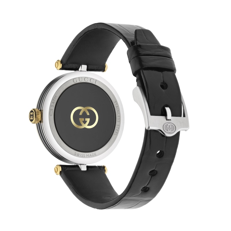 Main Image 2 of Gucci Model 2000 Black Leather Strap Watch