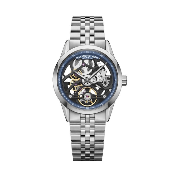 Raymond Weil Freelancer Skeleton 38mm Stainless Steel Watch