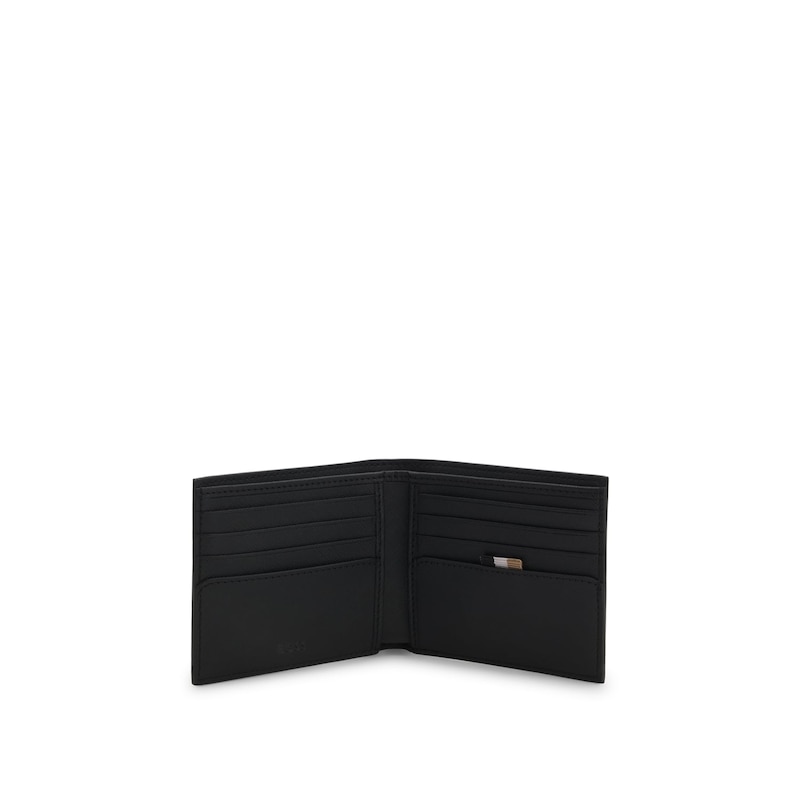 Main Image 3 of BOSS Black Leather Billfold Wallet