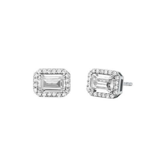Michael Kors Brilliance Sterling Silver and Cubic Zirconia S