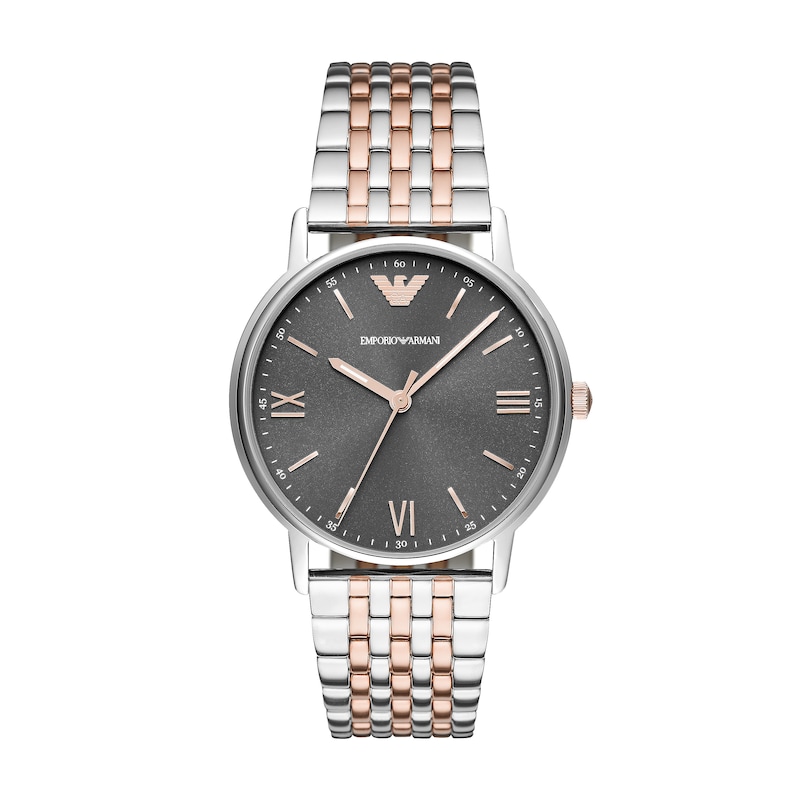 Main Image 1 of Emporio Armani Men's Grey Dial & Two Tone Stainless Steel Bracelet Watch