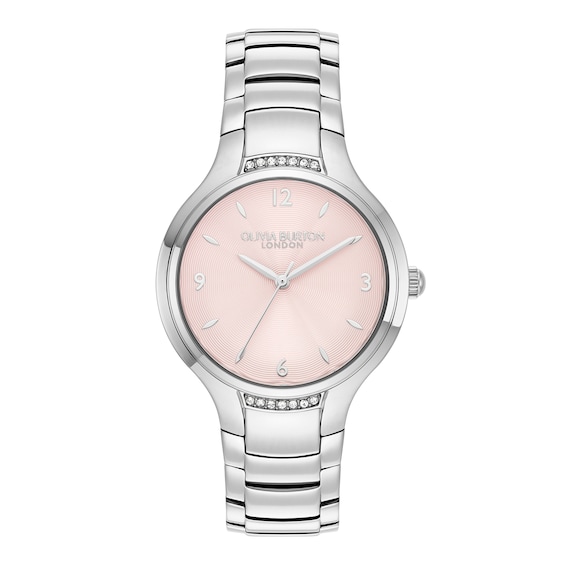 Olivia Burton 34mm Crystal and Stainless Steel Bracelet Watch