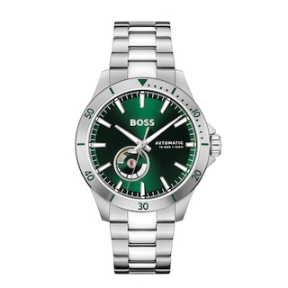 Stainless Steel Ernest Jones Boss Watch BOSS Troper Men's