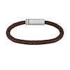 Thumbnail Image 2 of BOSS Ares Single Braided Brown Leather 7.8" Bracelet