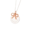 Thumbnail Image 1 of Olivia Burton Bow Rose Gold Plated Coin Necklace