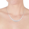 Thumbnail Image 1 of Sterling Silver 18 Inch Cubic Zirconia Tennis Necklace