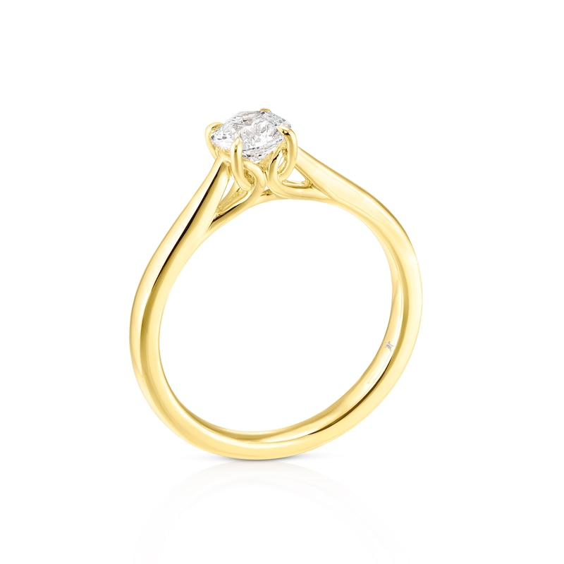 Main Image 2 of Leonardo Da Vinci Cut 18ct Yellow Gold 0.50ct Diamond Solitaire Ring