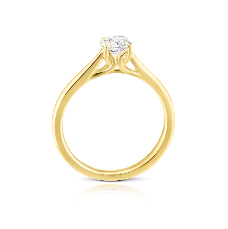 Main Image 3 of Leonardo Da Vinci Cut 18ct Yellow Gold 0.50ct Diamond Solitaire Ring
