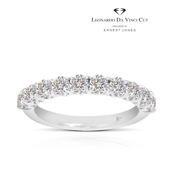 Leonardo Da Vinci Cut Platinum 1ct Diamond Eternity Ring