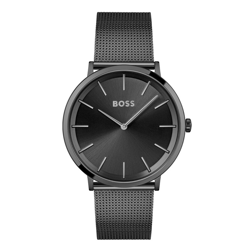 Main Image 1 of BOSS Skyliner Men's Black IP Mesh Bracelet Watch